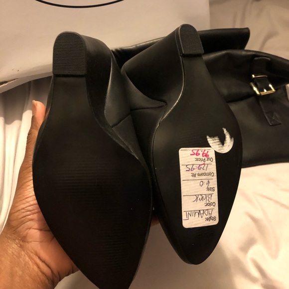 Black Steve Madden wedge boots - Picture 3 of 6